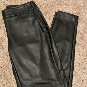 Ann Taylor Faux Leather Pants SZ 0
